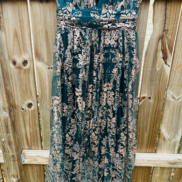 Soieblu Dresses & Skirts - Soieblu Teal Dress with Textured Detail